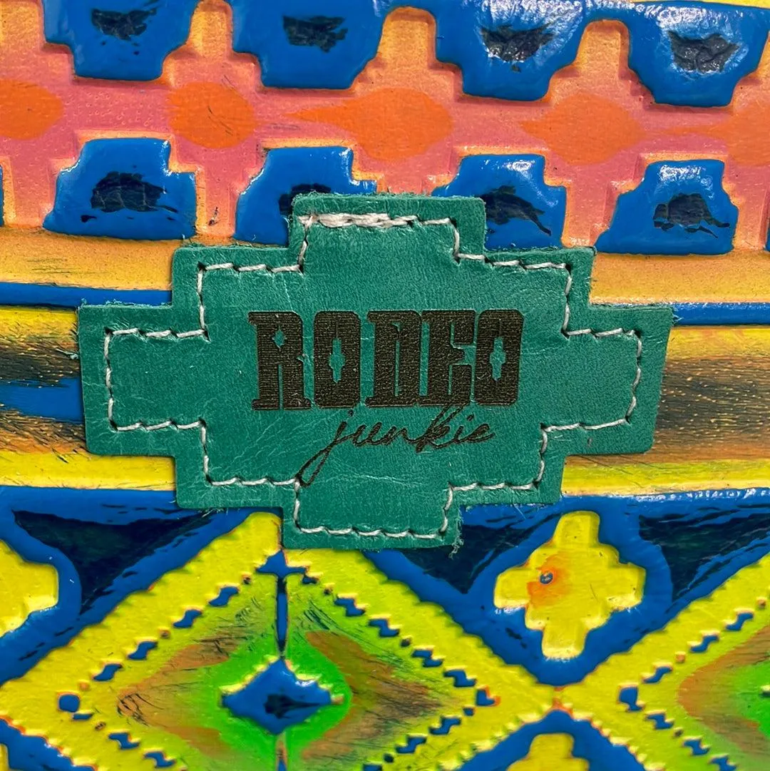 030 Carrie - Rainbow w/ Neon Trip Aztec
