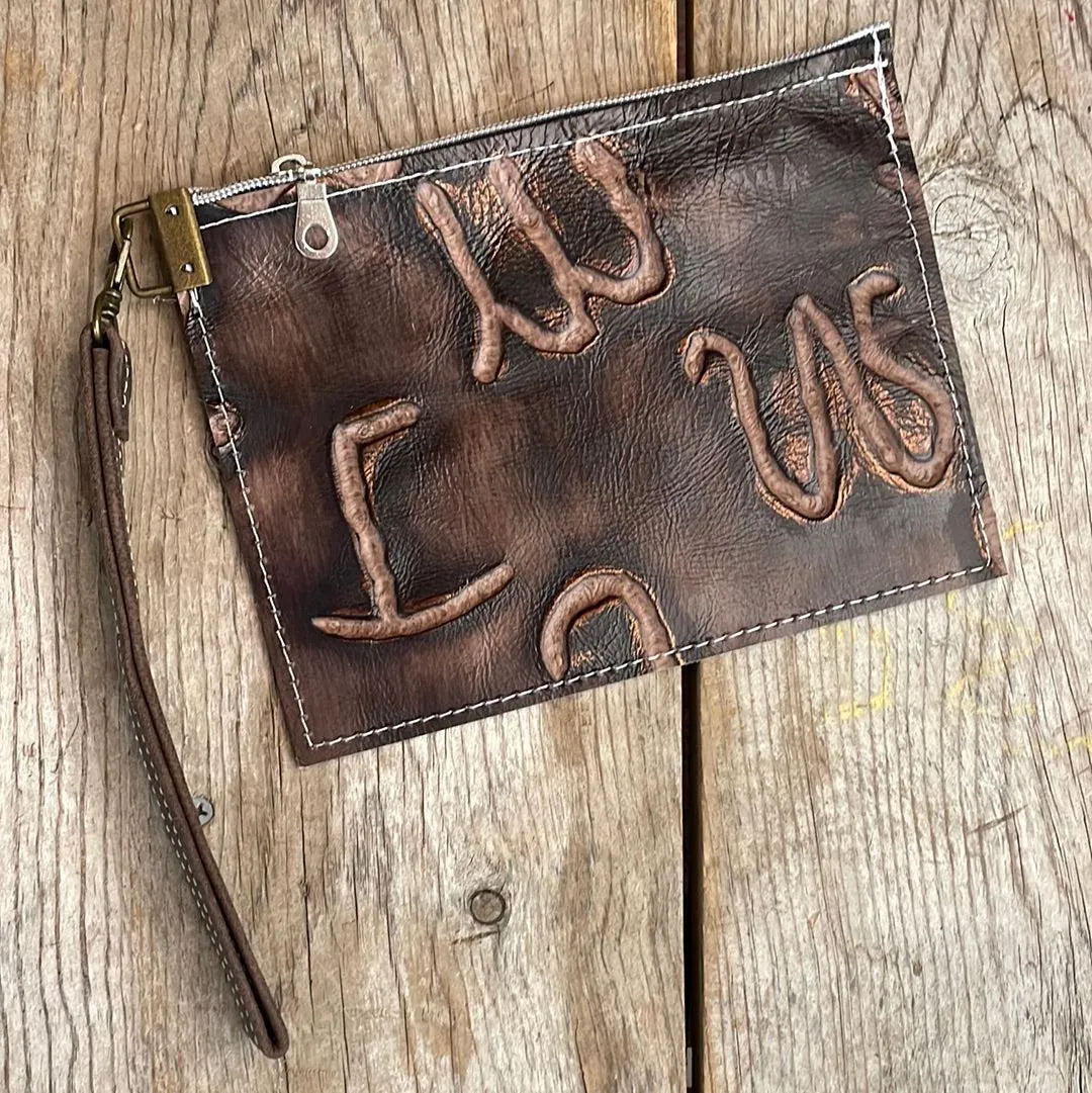 101 Make-up bag - Longhorn w/ Mahogany Brands