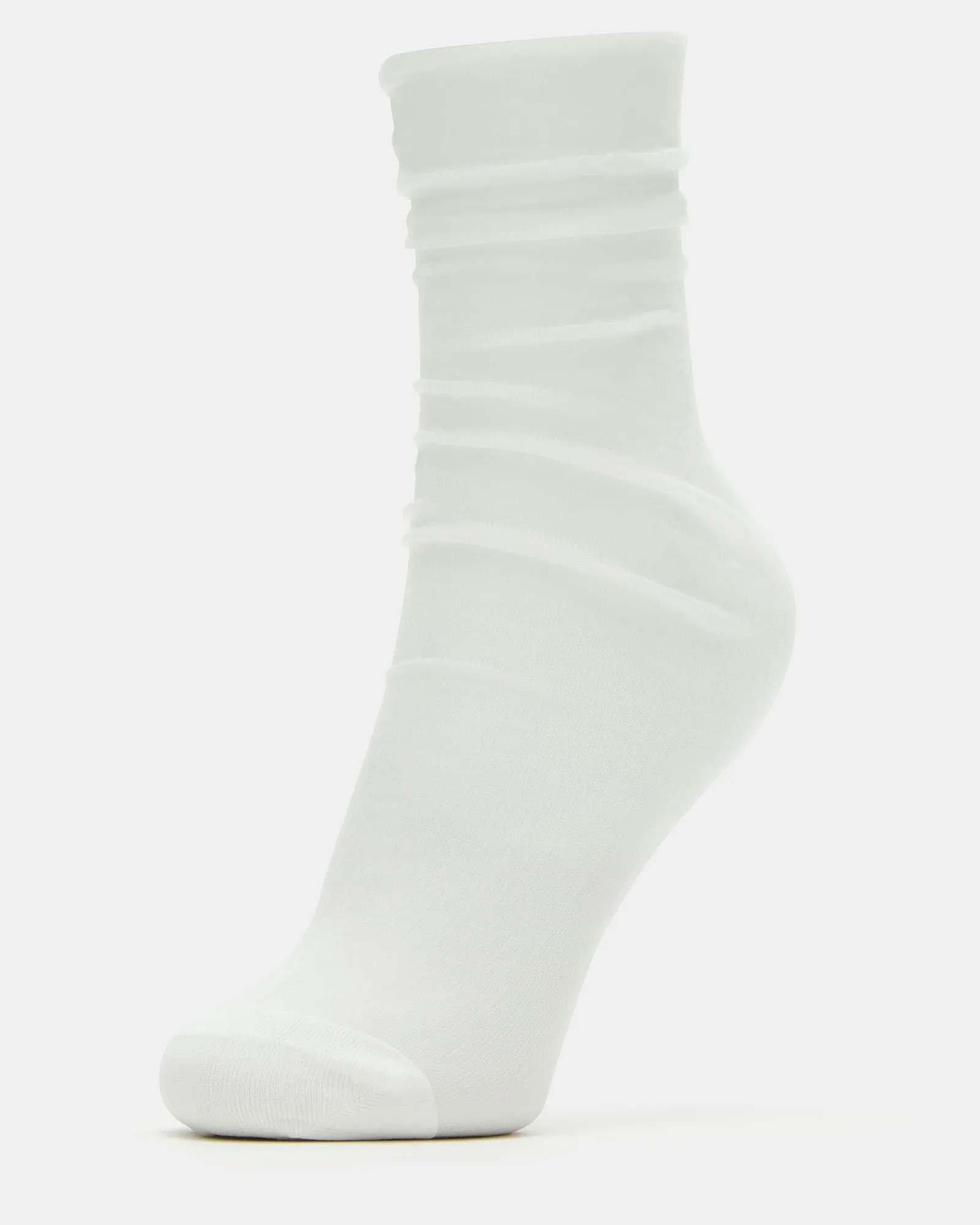 2 PACK HEART SOCKS SHEER WHITE