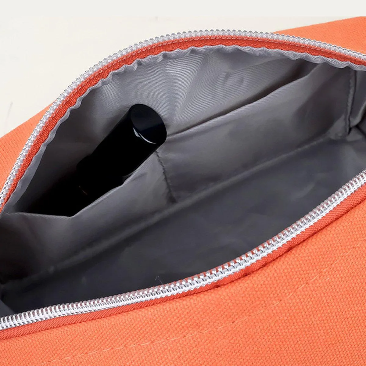 2PCS Portable Canvas Cosmetic Bag Wash Bag Travel Organizer Handbags Women Girl