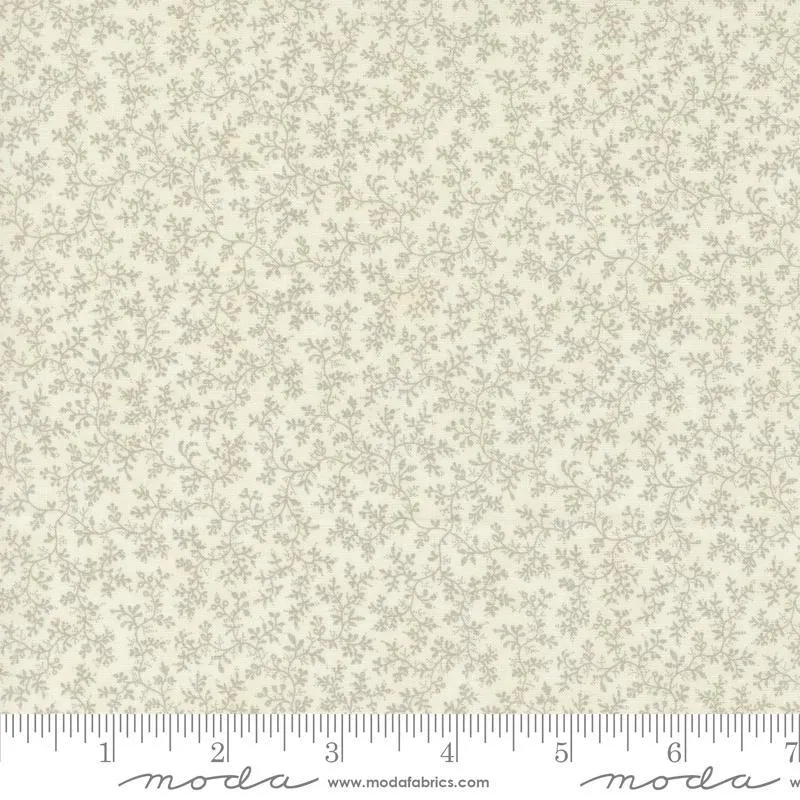 3 Sisters Favorite Vintage Linens by Moda Fabrics  POETIC VINES/PORCELAIN