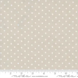 3 Sisters Favorite Vintage Linens by Moda Fabrics  POLKA DOTS/GREY