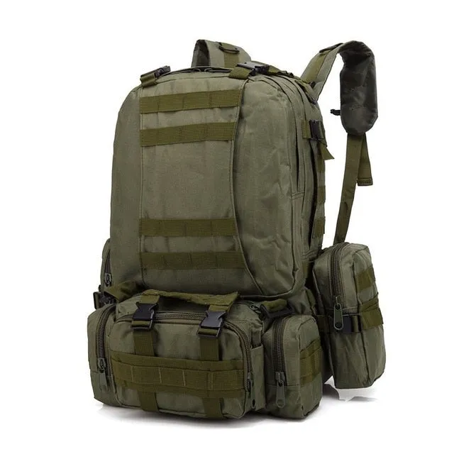 55L Tactical Molle Backpack Camouflage Military Army Bag
