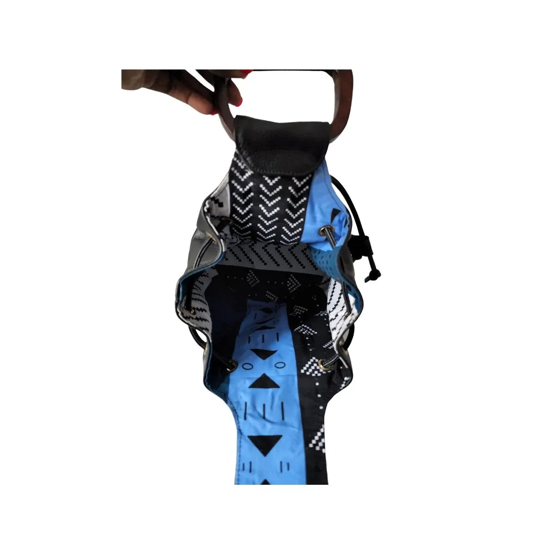 A Little Bit LiT - All Black Leather Exterior - Sikasso Blue