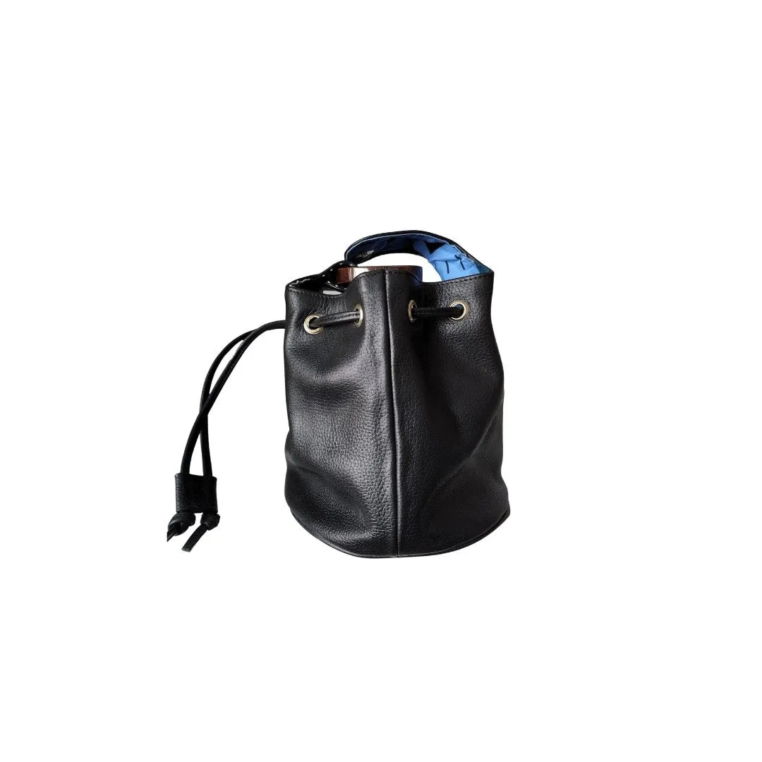 A Little Bit LiT - All Black Leather Exterior - Sikasso Blue