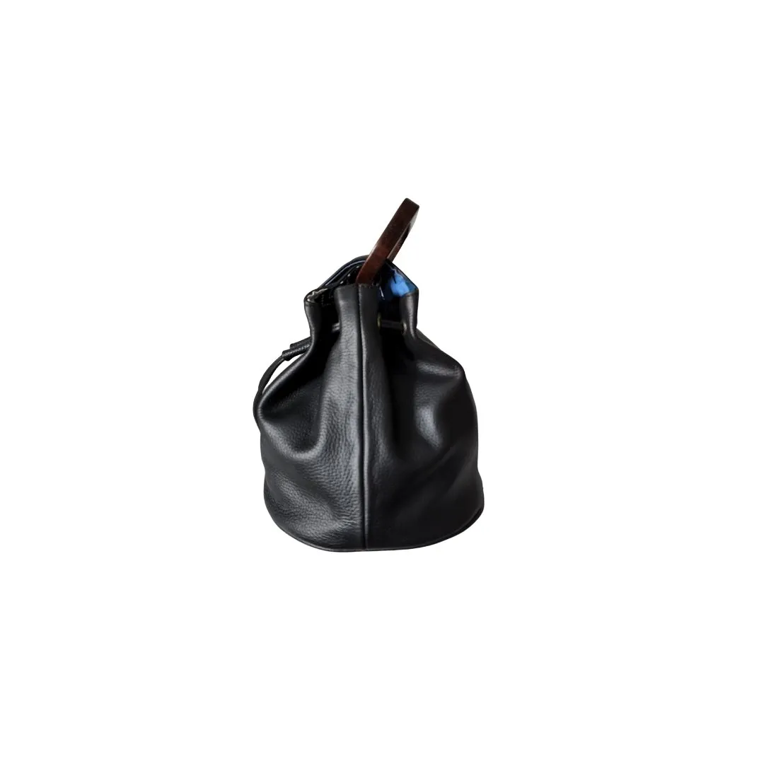 A Little Bit LiT - All Black Leather Exterior - Sikasso Blue