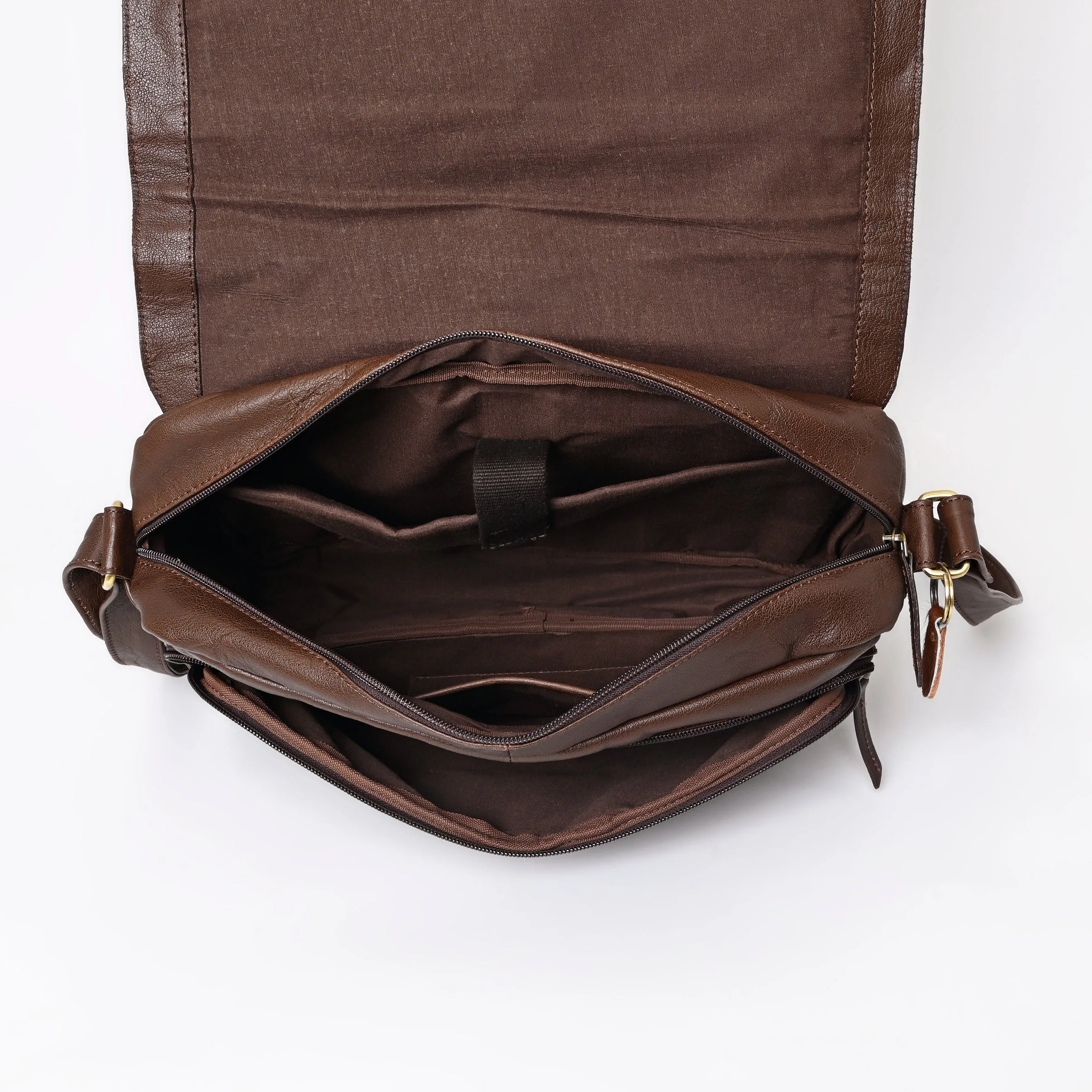 A&A-1096 Montana West  Genuine Oil Calf Leather Messenger Bag/ Laptop Briefcase