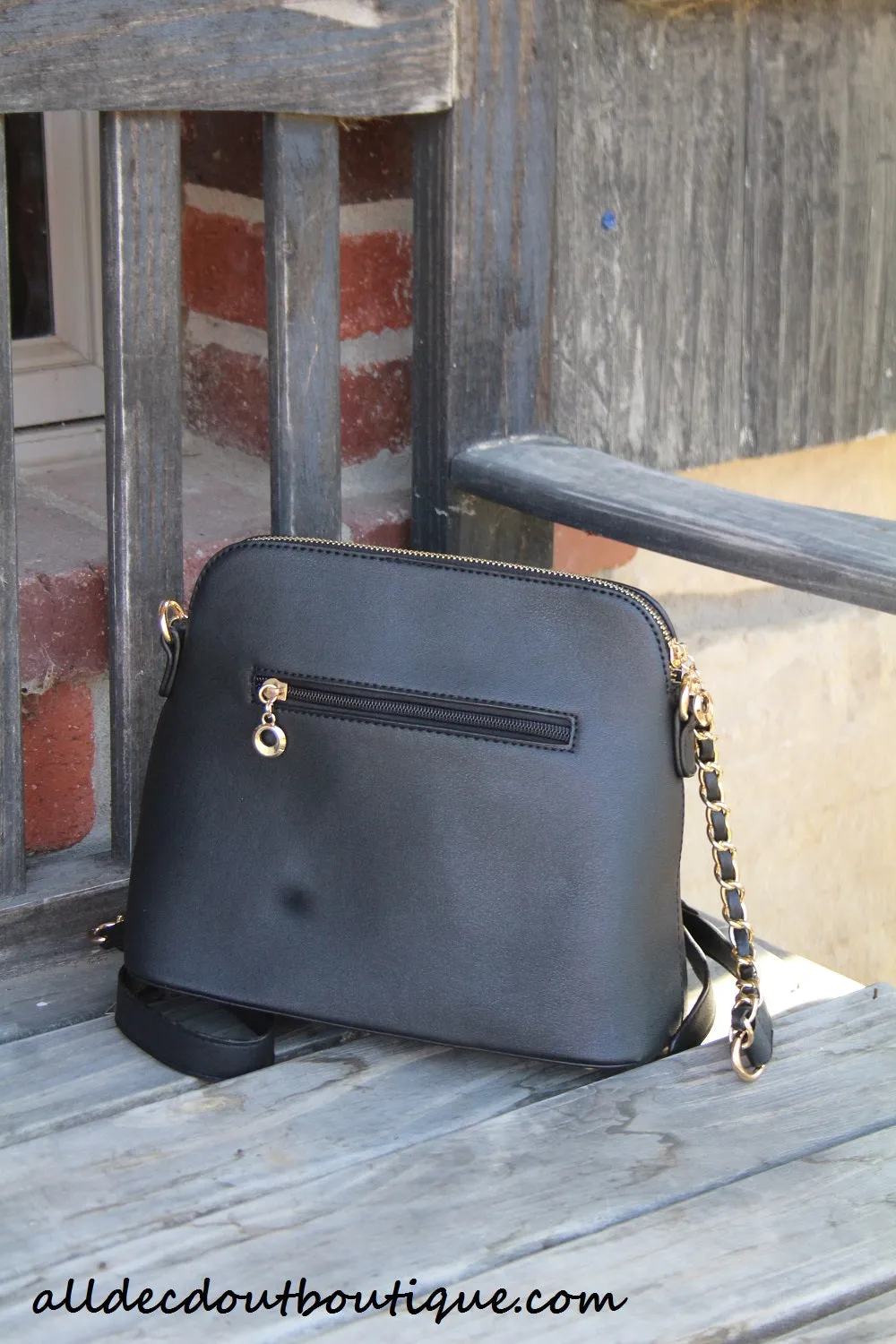 ADO | Classic Messenger Purse Black