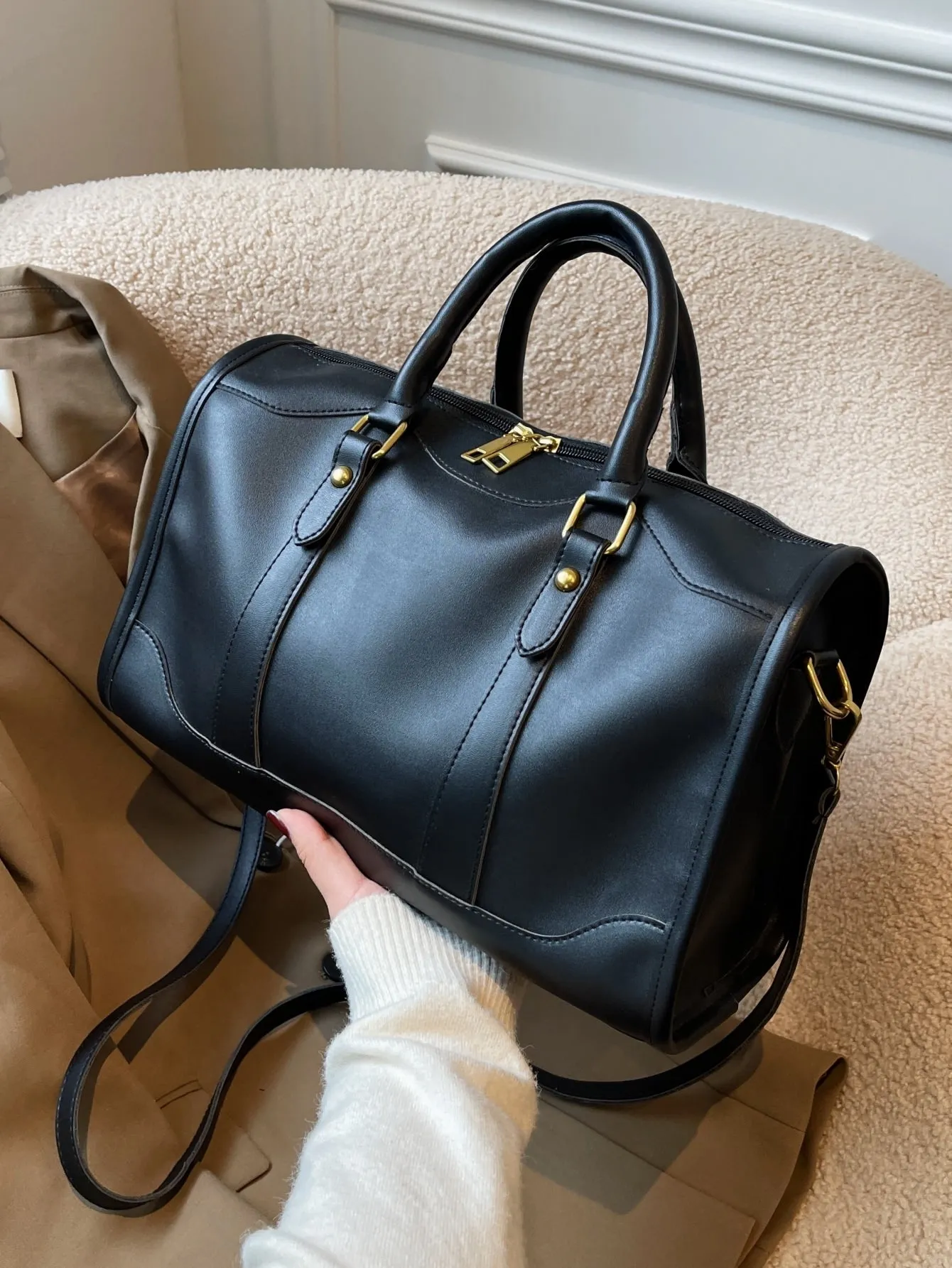 Amela Godwin Double Handle Duffel Bag