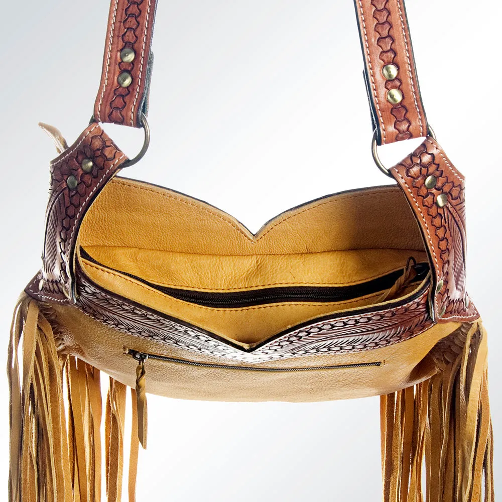 American Darling ADBGH129 Messenger Hand Tooled Genuine Leather Women Bag Western Handbag Purse