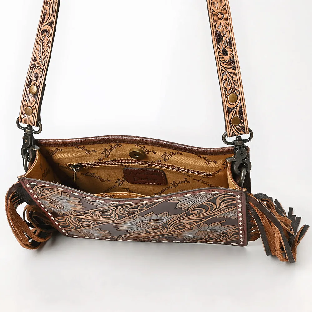 American Darling Hand Tooled Genuine Leather Women Bag Western Handbag Purse
