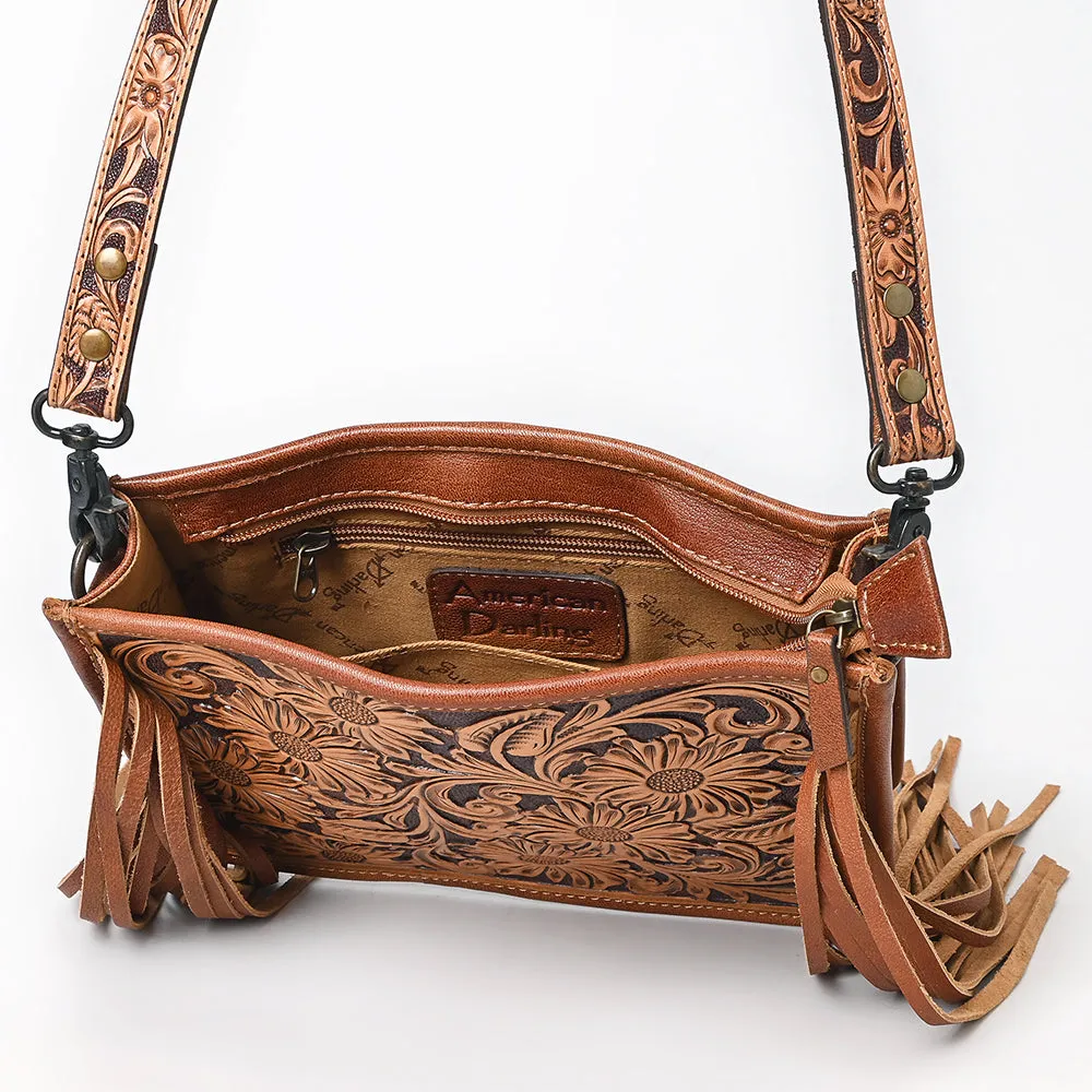 American Darling Hand Tooled Genuine Leather Women Bag Western Handbag Purse