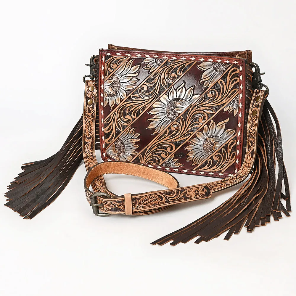 American Darling Hand Tooled Genuine Leather Women Bag Western Handbag Purse