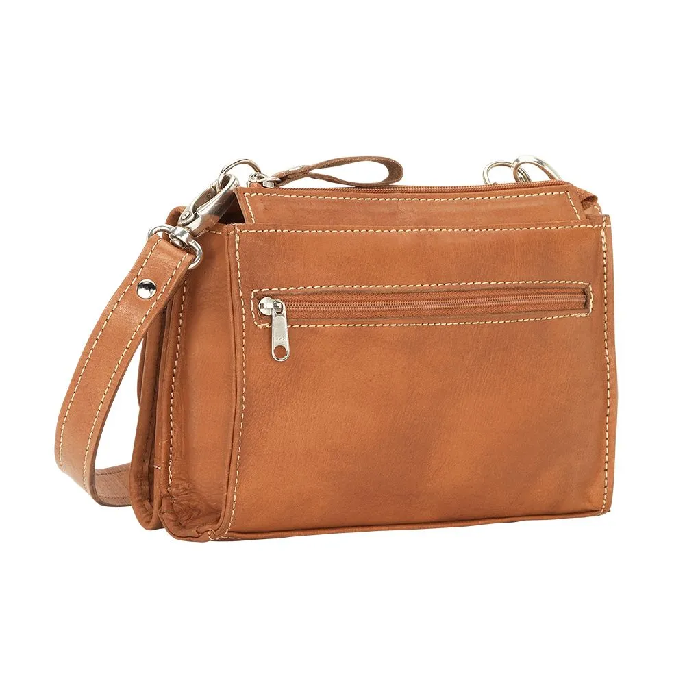 American West Handbag Tribal Weave Collection: Leather Crossbody