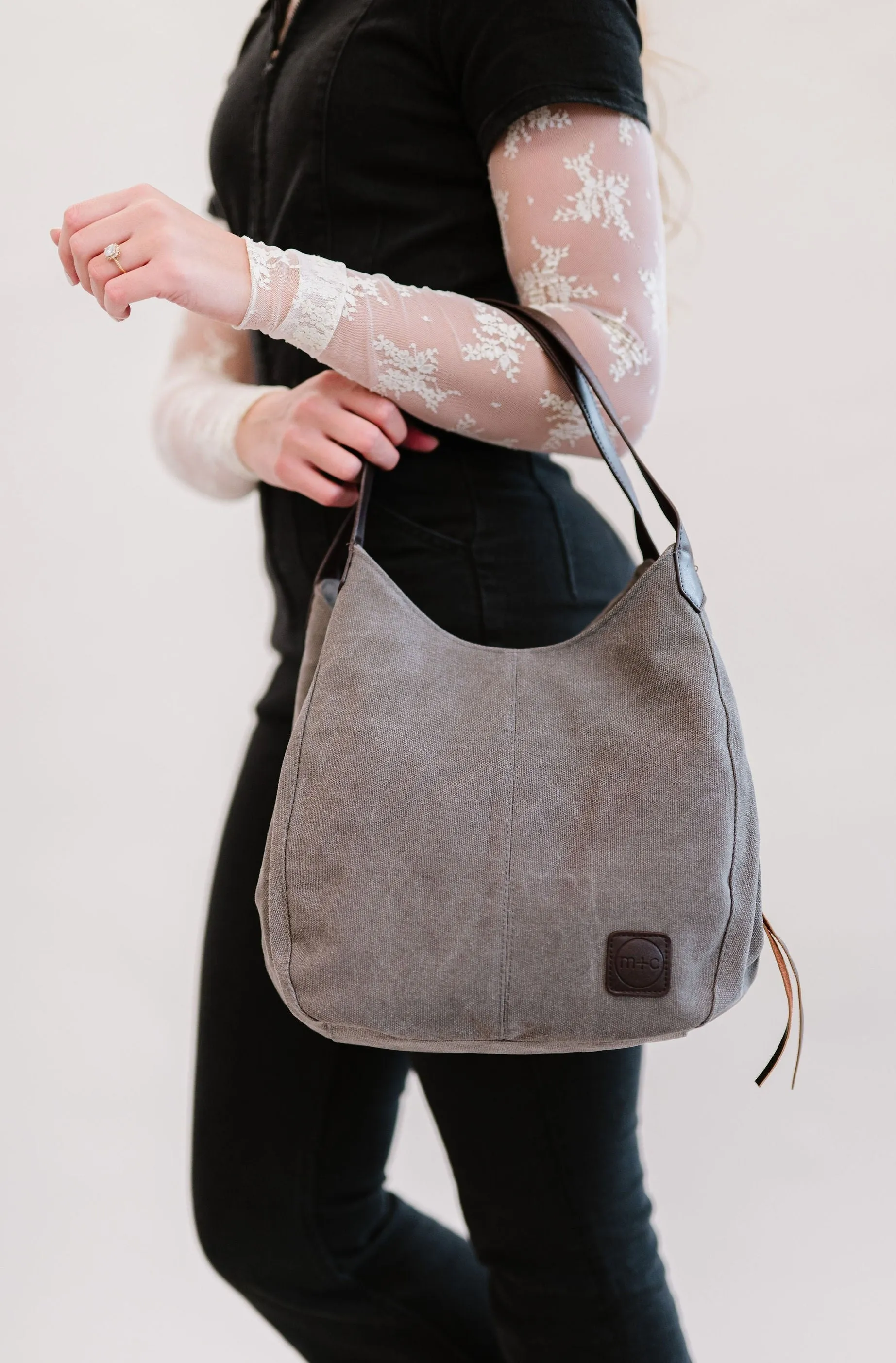 Anniston Canvas Hobo Bag - Final Sale