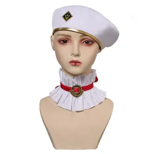 Arcane: League of Legends (2024) Season 2 Caitlyn the Sheriff of Piltover White Hat Cap Cosplay Halloween Carnival Suit Accessories
