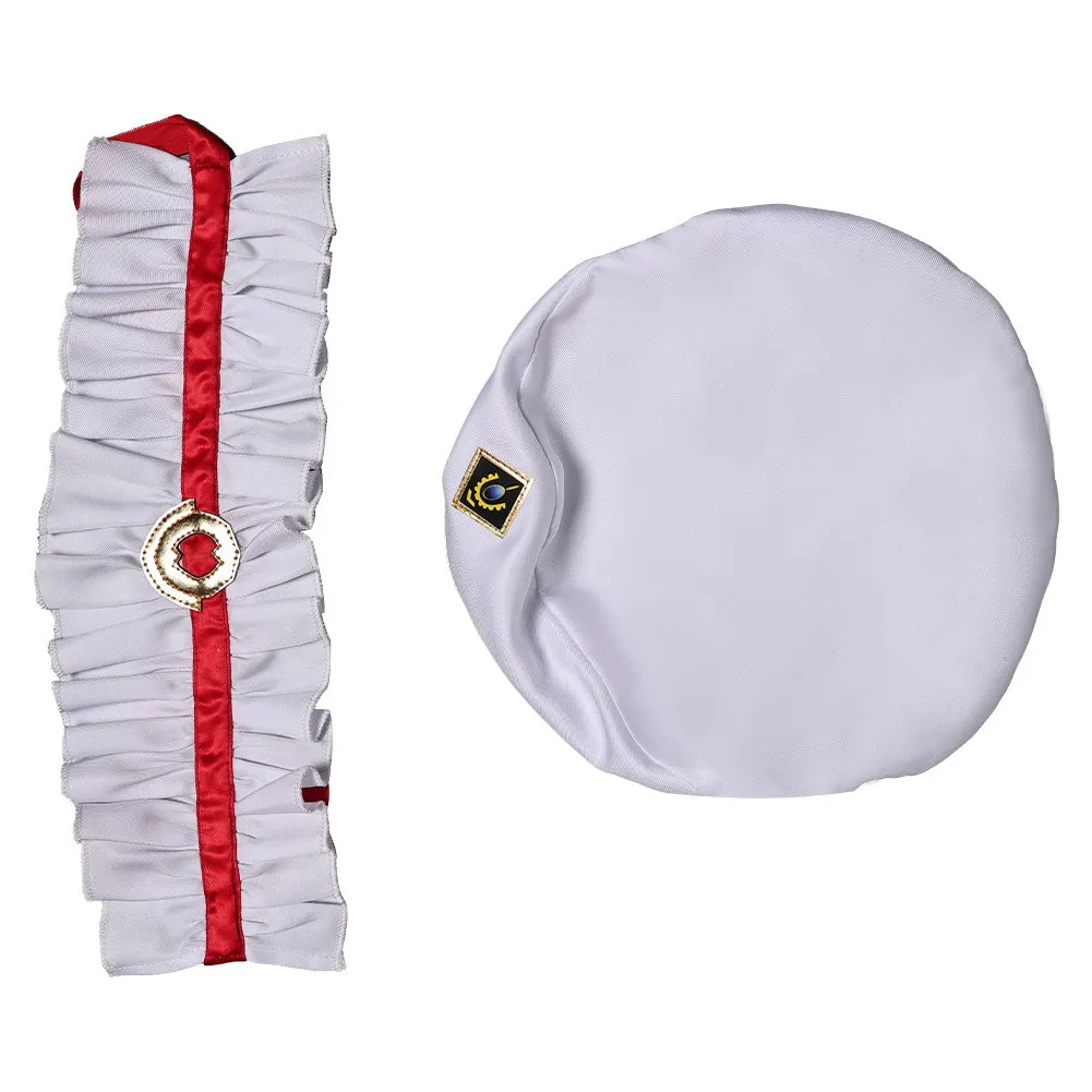Arcane: League of Legends (2024) Season 2 Caitlyn the Sheriff of Piltover White Hat Cap Cosplay Halloween Carnival Suit Accessories