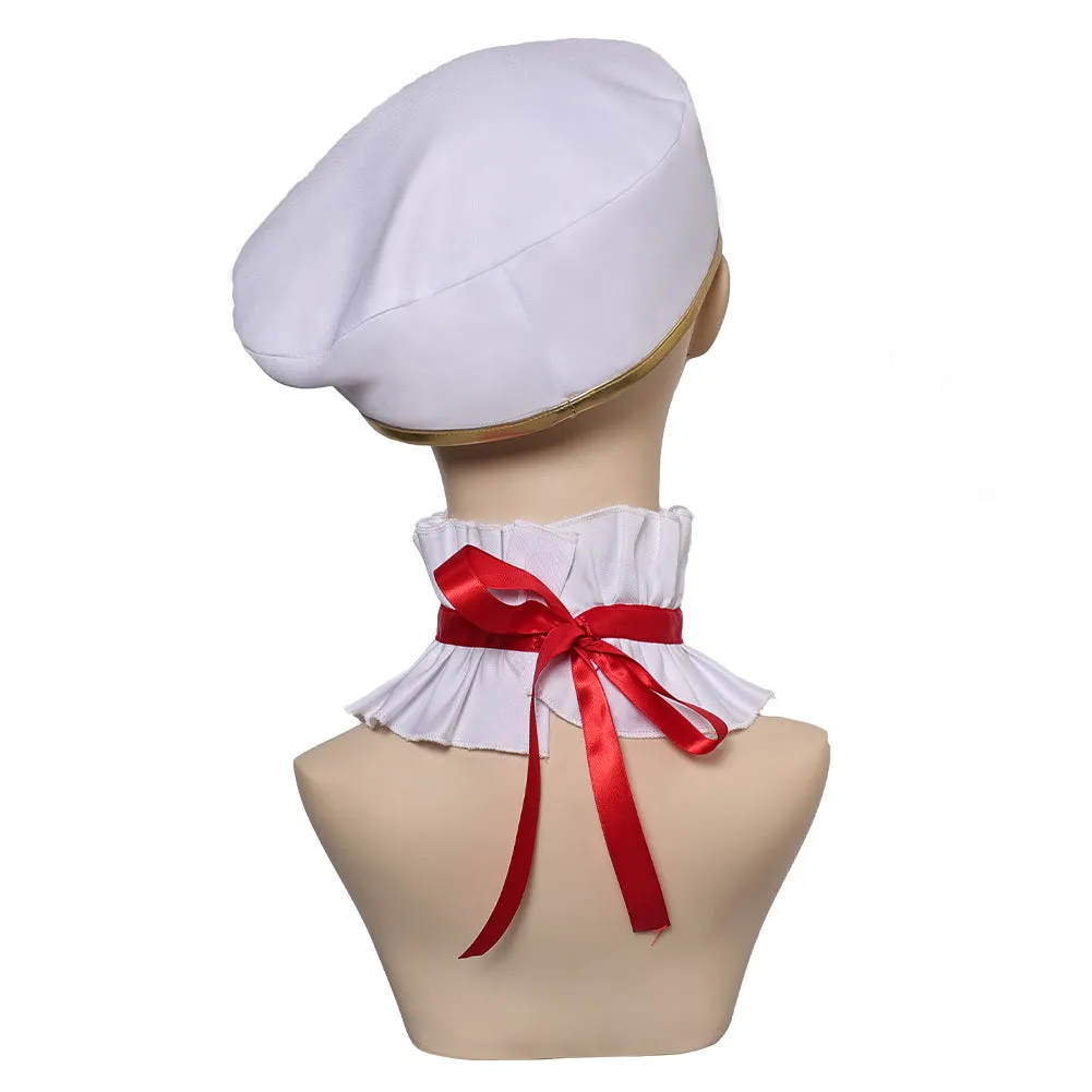 Arcane: League of Legends (2024) Season 2 Caitlyn the Sheriff of Piltover White Hat Cap Cosplay Halloween Carnival Suit Accessories