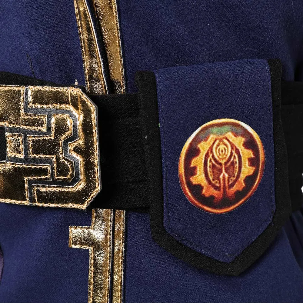Arcane: League of Legends Season 2 Vi Blue Outfit Cosplay Costume Halloween Carnival Suit