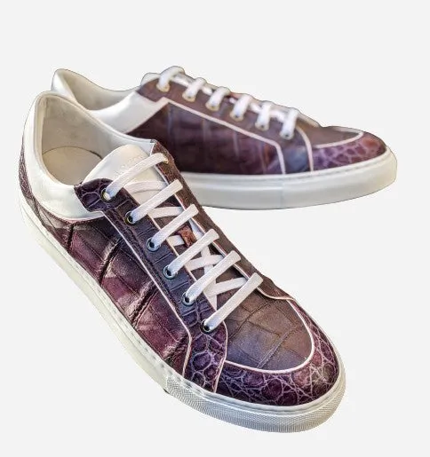 Ascot Sneakers - Purple Alligator