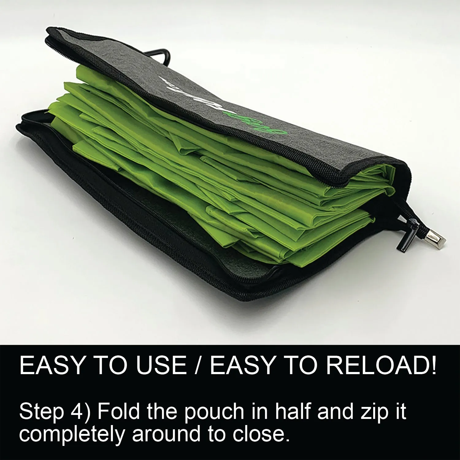 BagFold FAMILY - 10 Reusable Eco-Friendly Grocery Bags For Shopping In A Dispensing Pouch; Features Carabiner Clip & Coupon Pouch