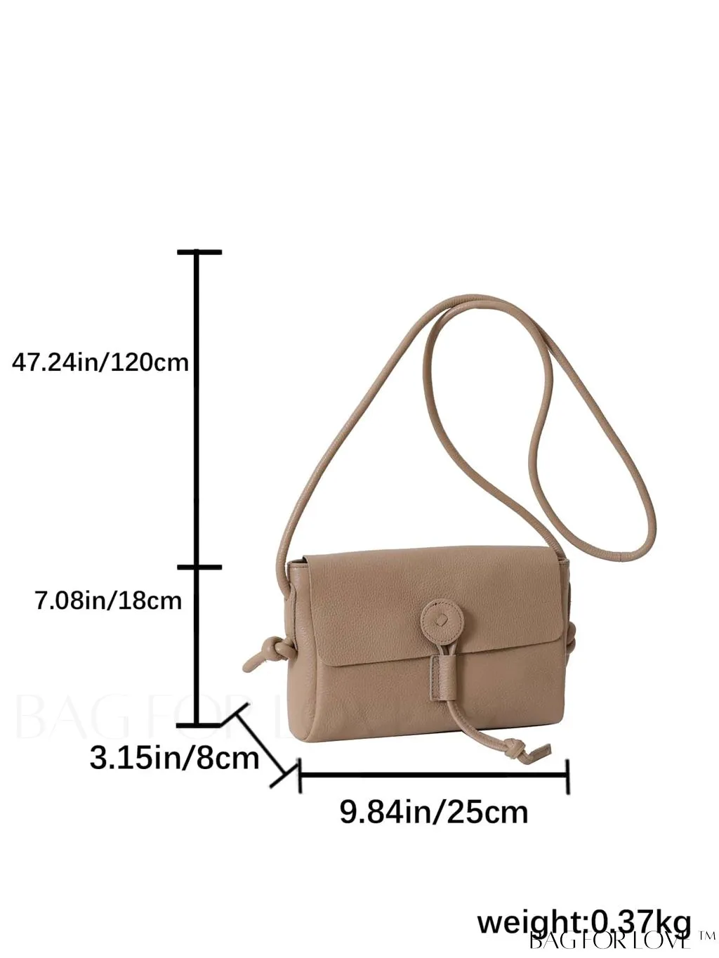 BagForLove - Premium Genuine Leather Shoulder Crossbody Bag: Versatile and Stylish