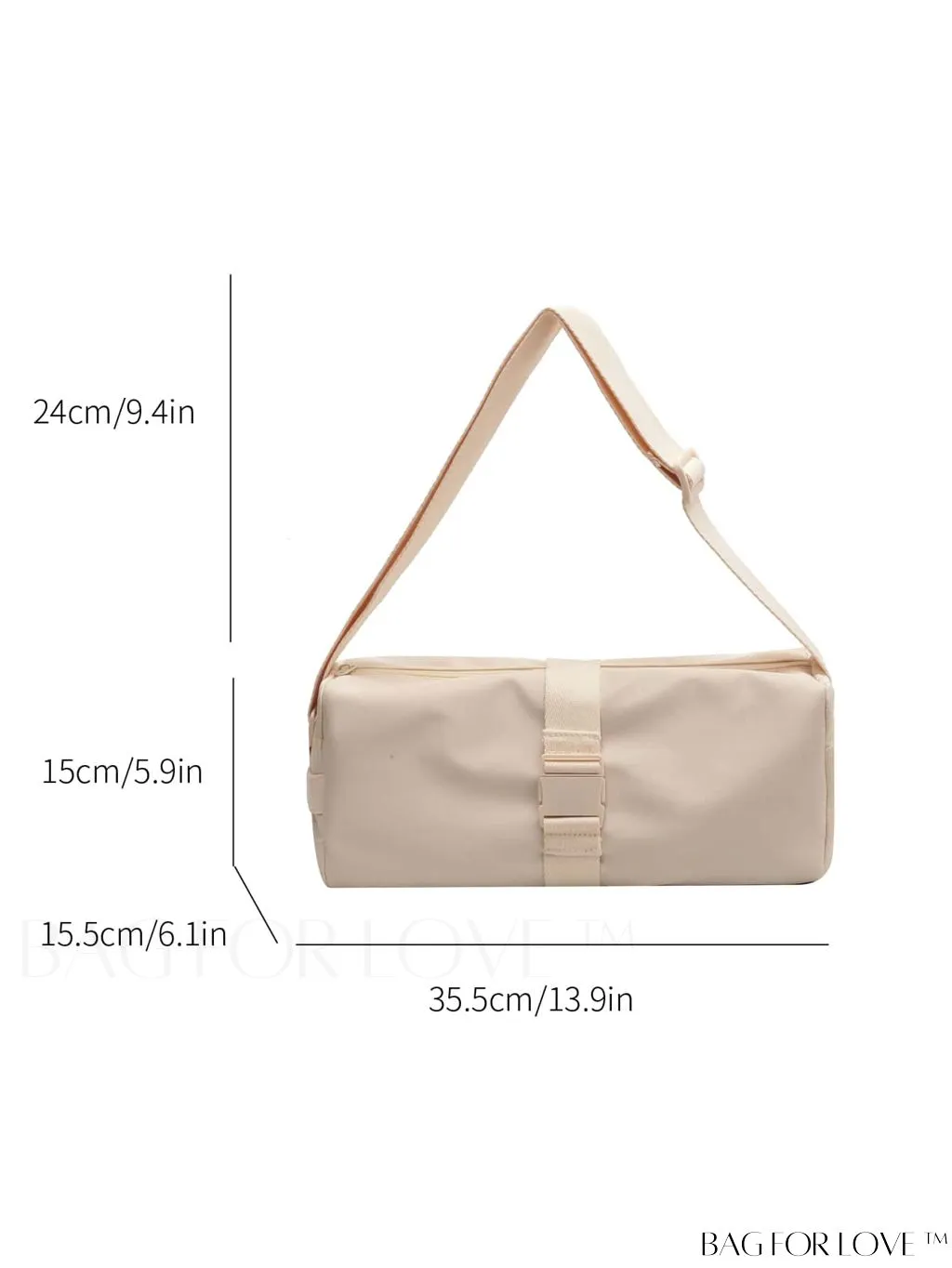 BagForLove - Spacious and Durable Nylon Crossbody Bag for Casual Sports and Travel