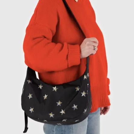 Baggu Medium Nylon Crescent Bag - Stars
