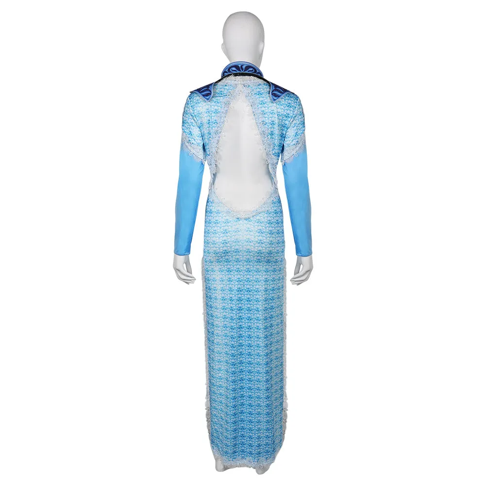 Baldur's Gate Shadowheart Blue Gown Dress Cosplay Costume Halloween Carnival Suit