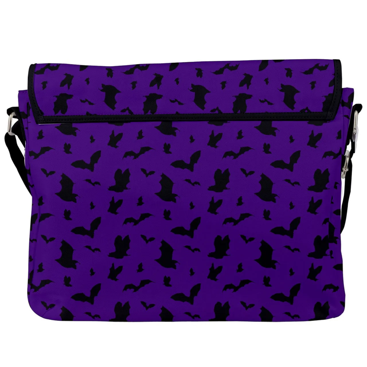 Batty Buckle Messenger Bag / Purplr