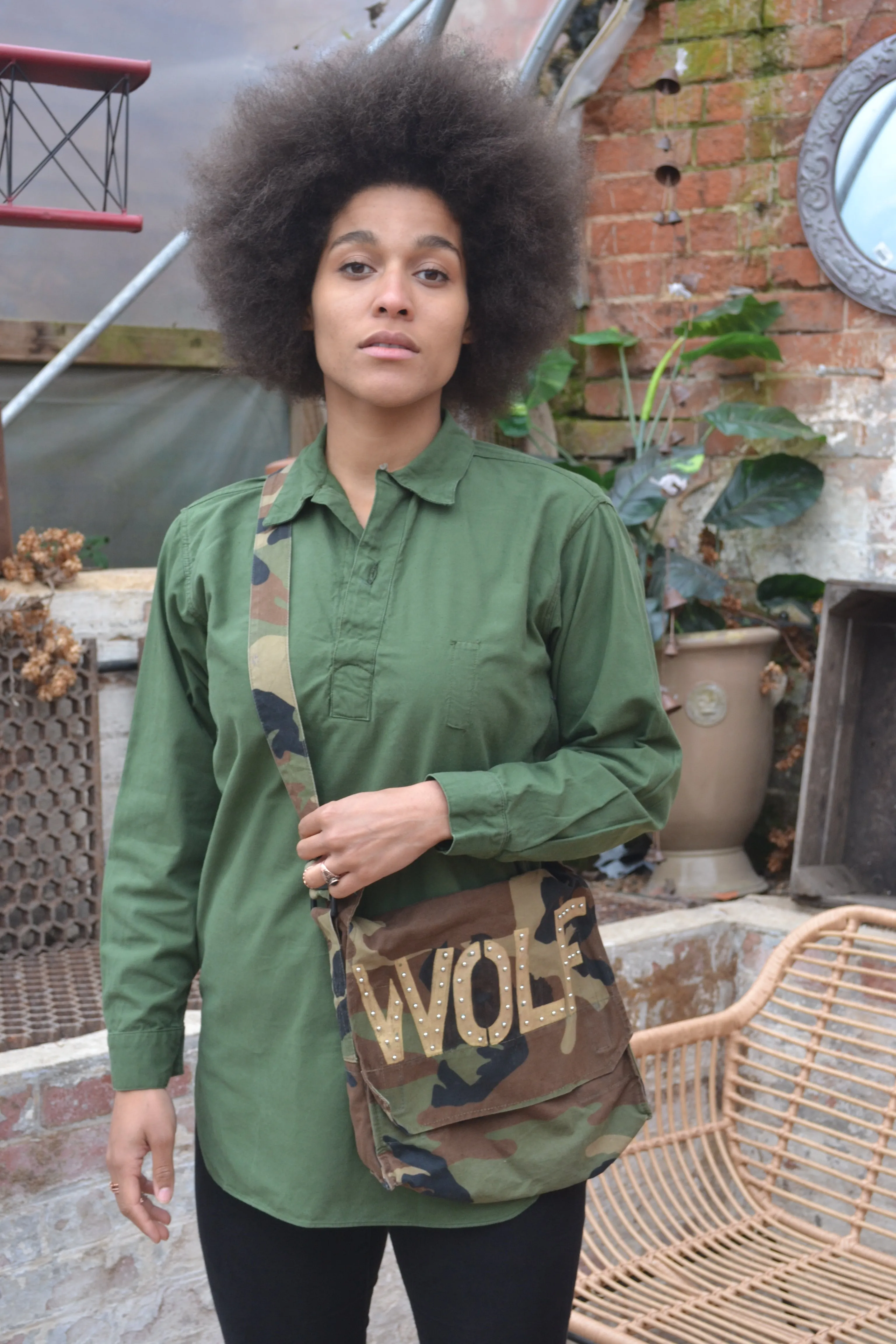 Bespoke Camo Messenger Bag