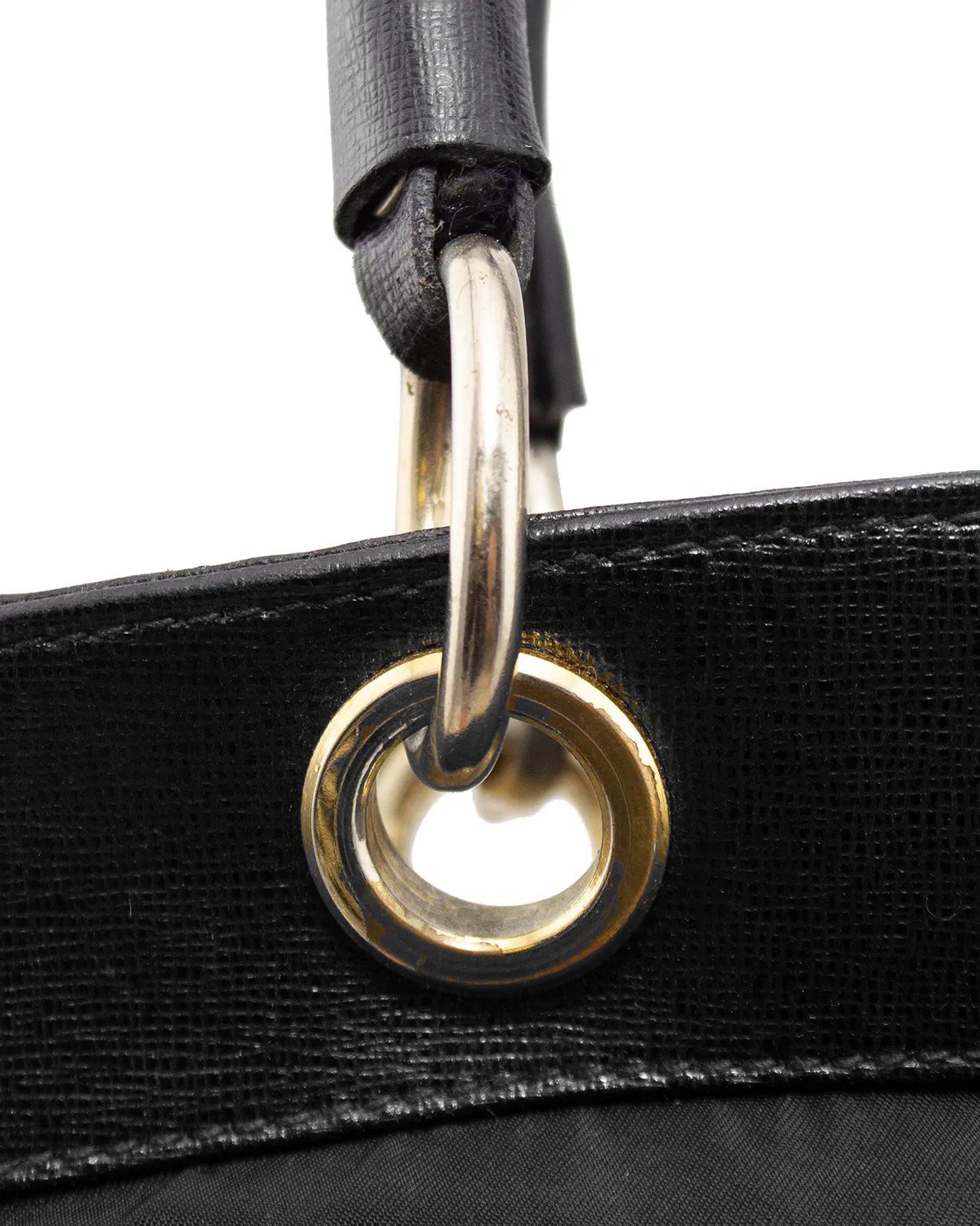 Black Nylon Bucket Bag