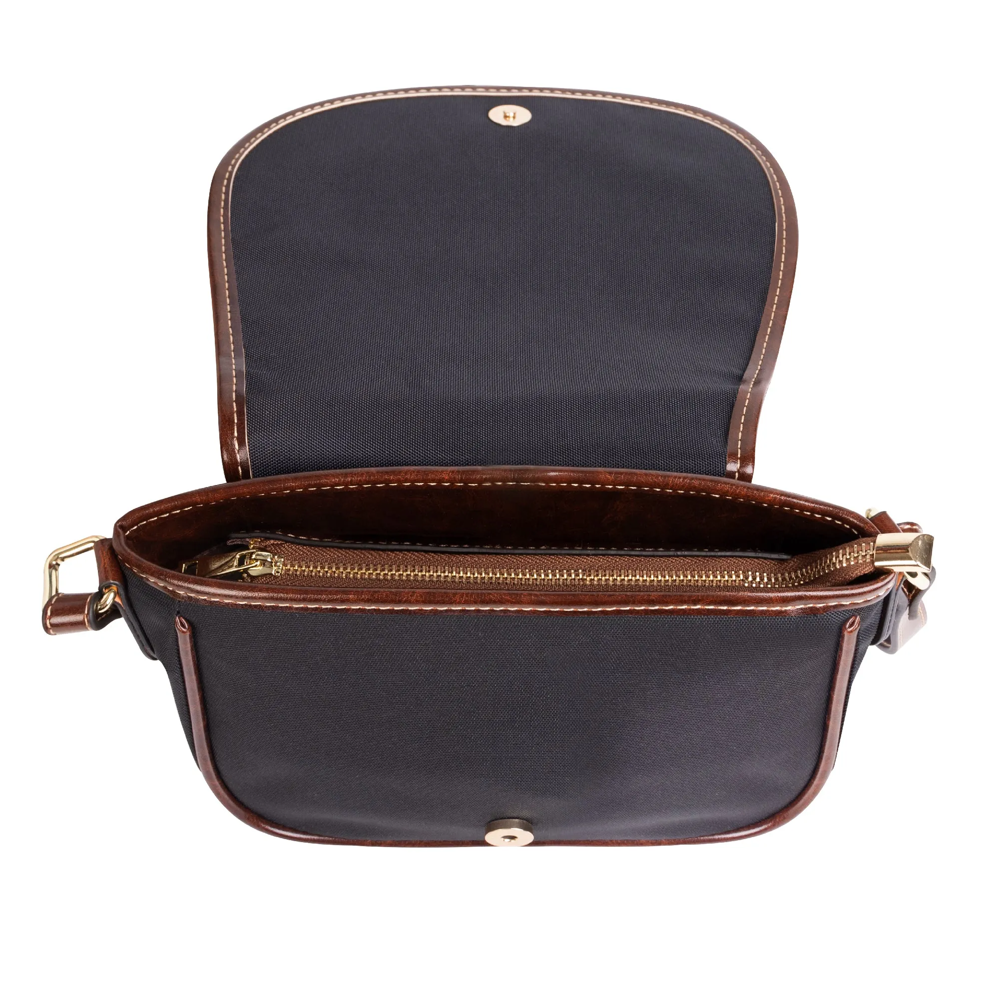 Bloom  African Print Saddle Bag
