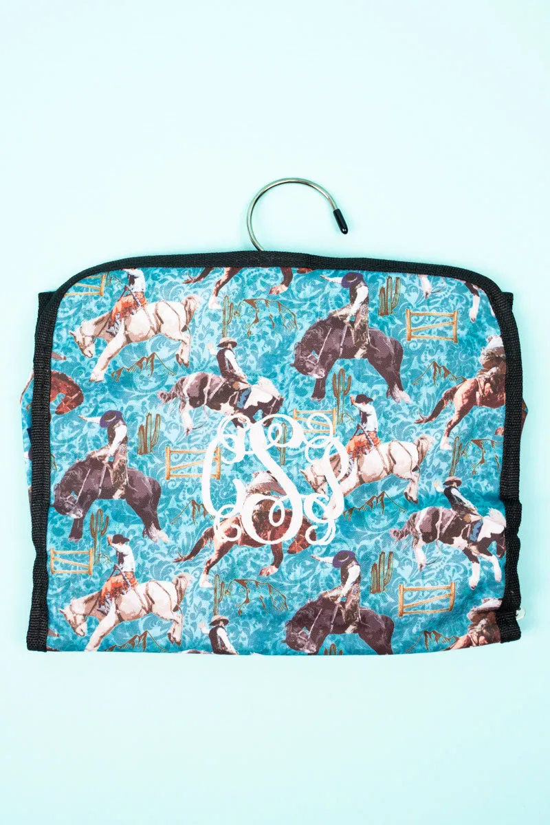 Blue Ridge Rodeo Roll Up Cosmetic Bag