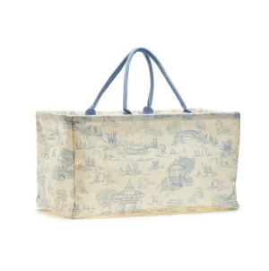 Blue Toile Hamper