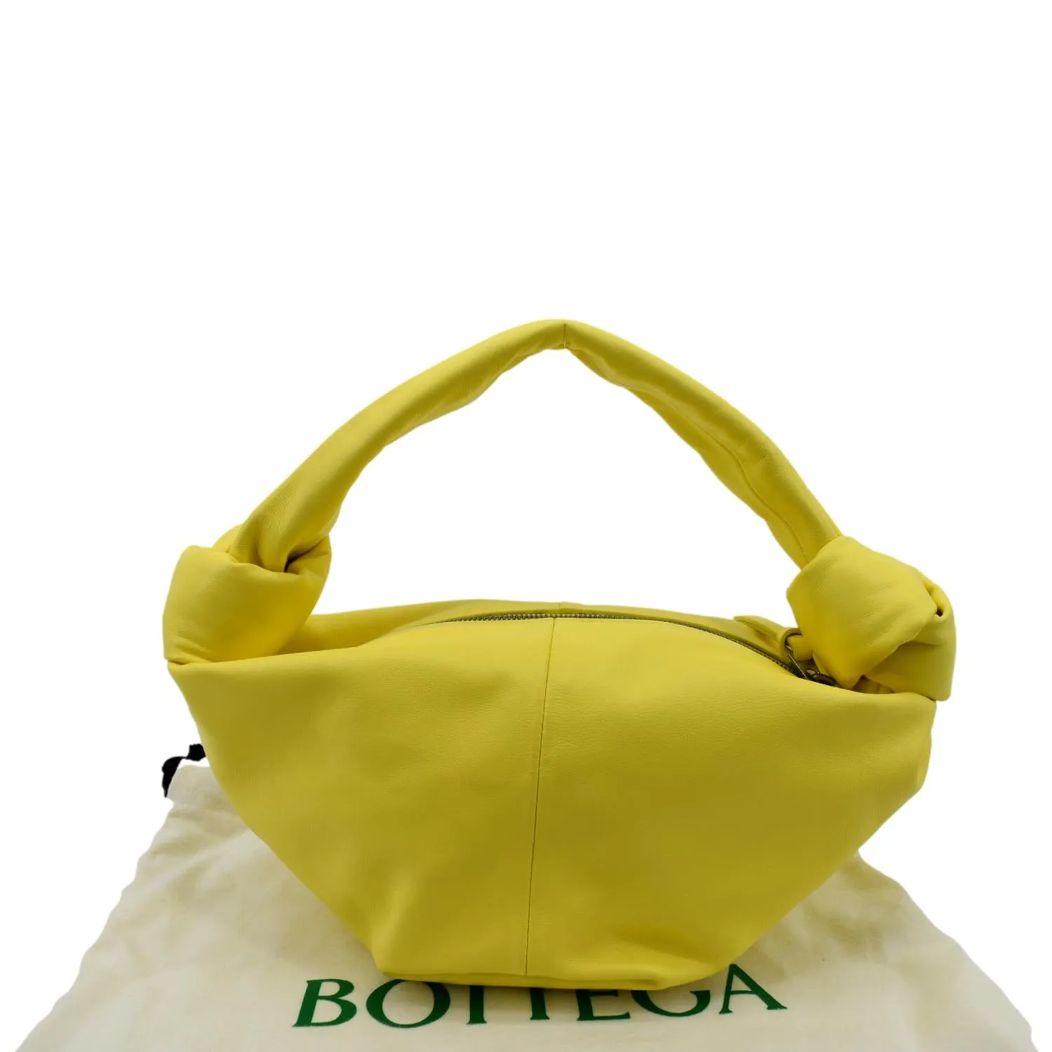 BOTTEGA VENETA Double Knot Leather Mini Tote Bag Kiwi