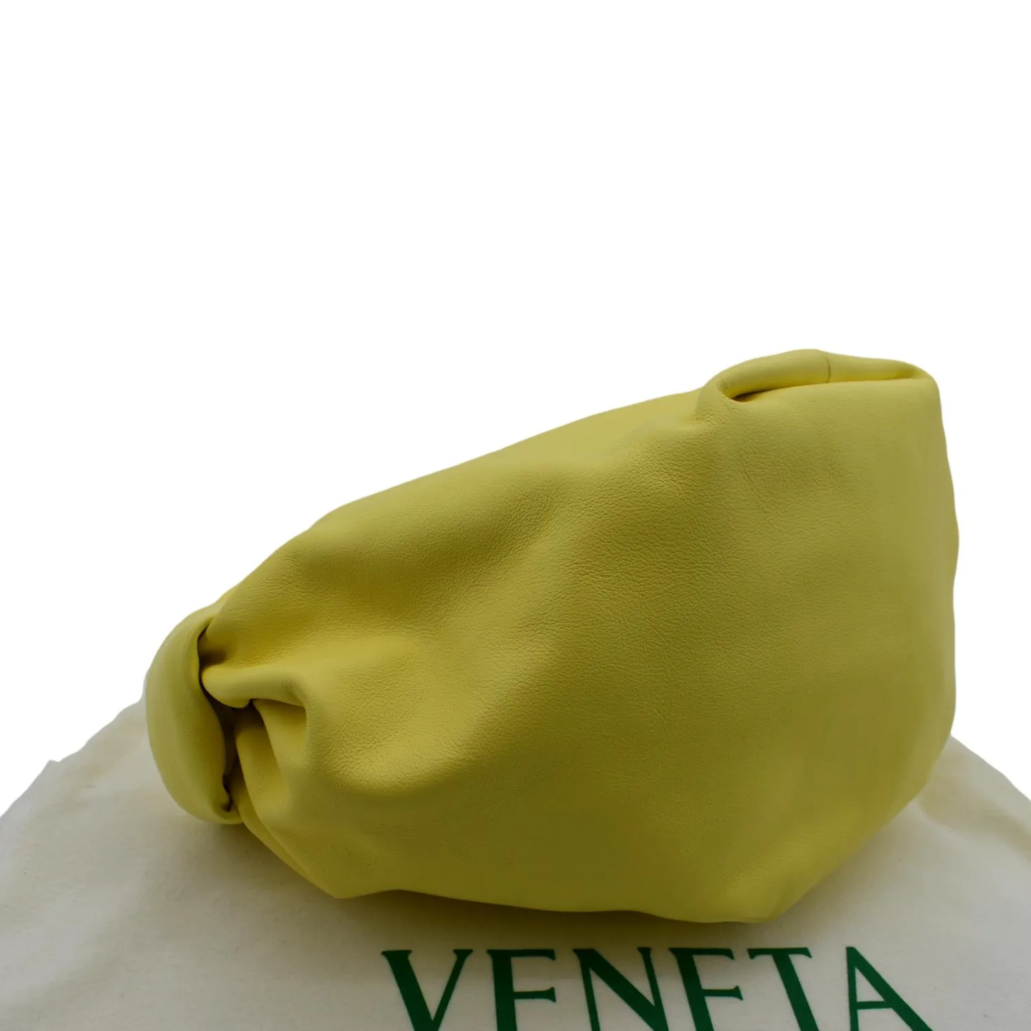 BOTTEGA VENETA Double Knot Leather Mini Tote Bag Kiwi