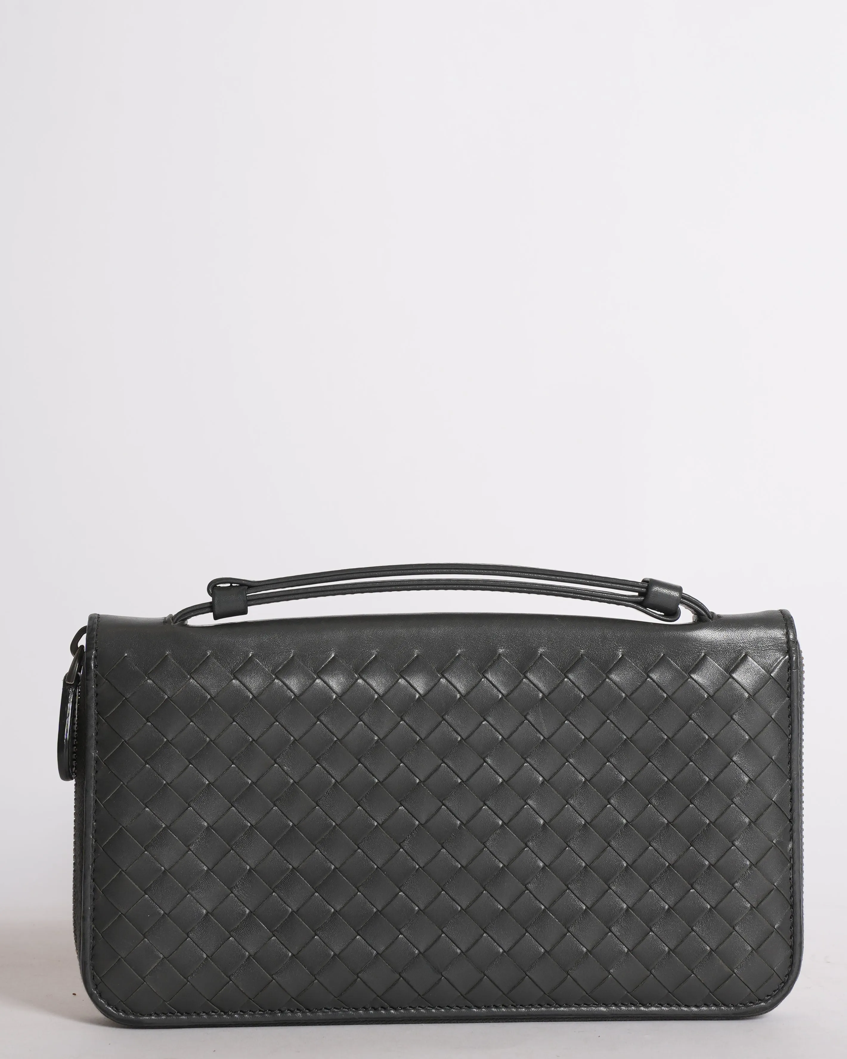 Bottega Veneta Intrecciato Leather Zippy Travel Organiser