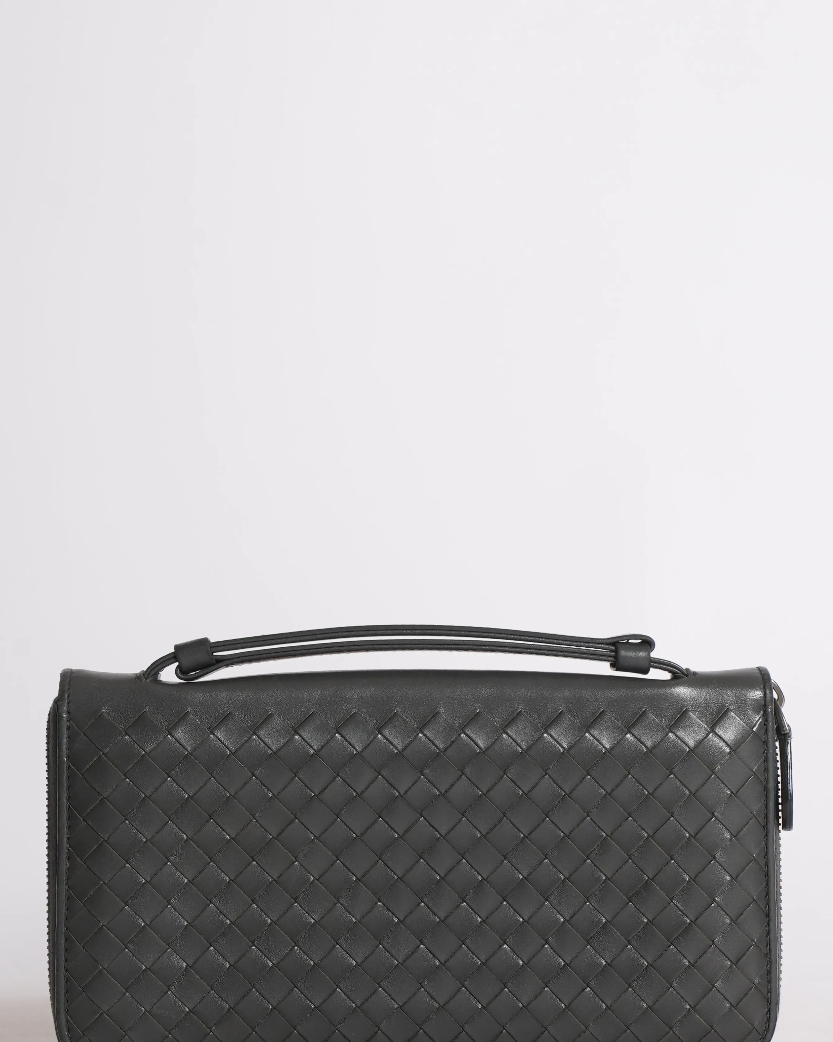 Bottega Veneta Intrecciato Leather Zippy Travel Organiser