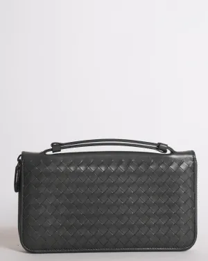 Bottega Veneta Intrecciato Leather Zippy Travel Organiser