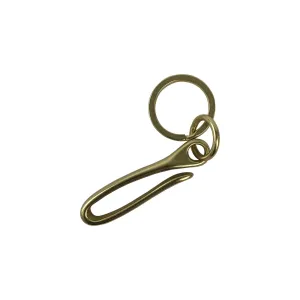 Brass Fish Hook Keychain