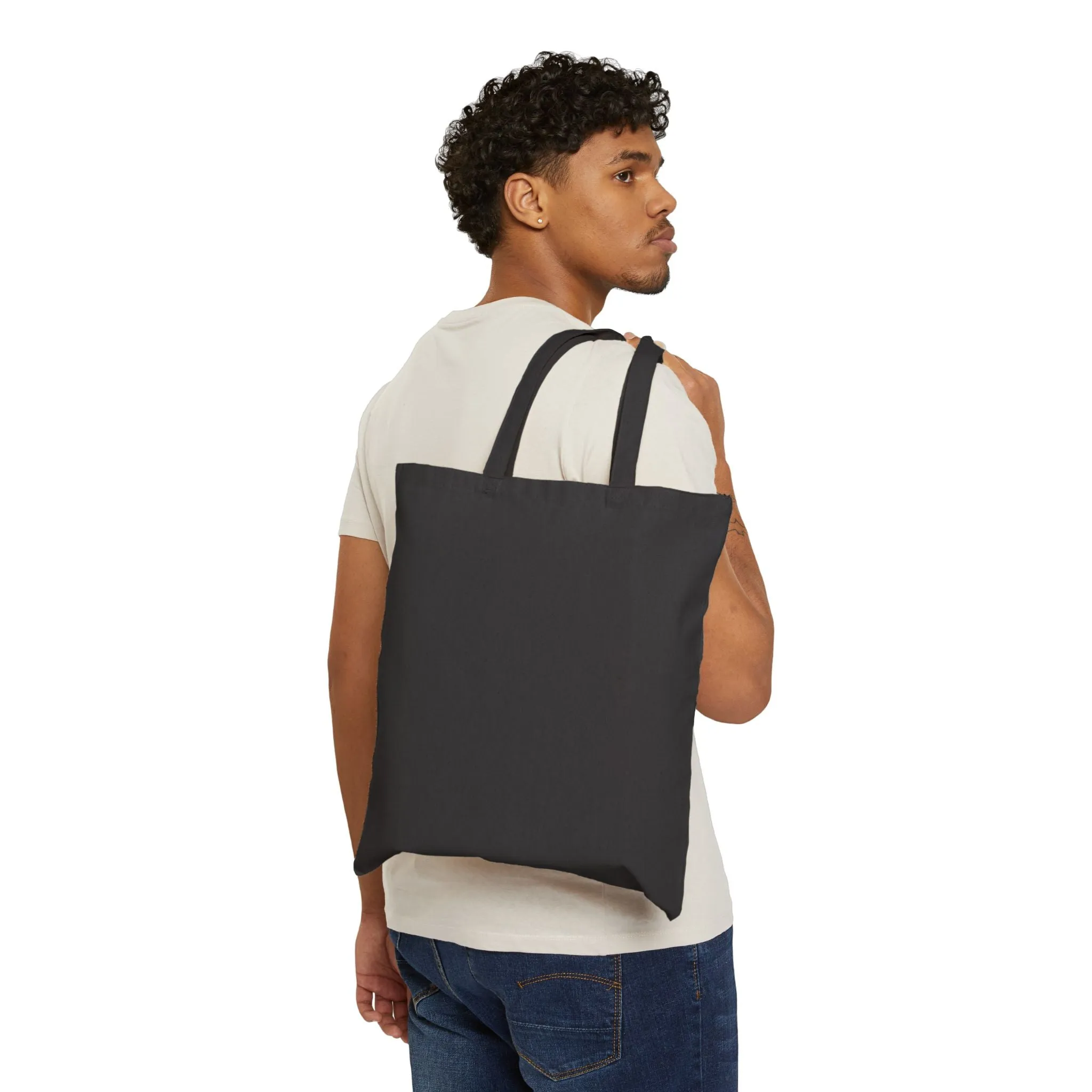 'Brave ones always have happiness' Canvas Tote Bag