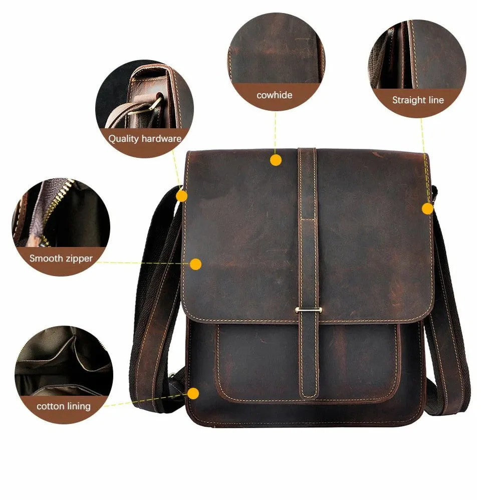 Brian Handmade Leather Messenger Bag