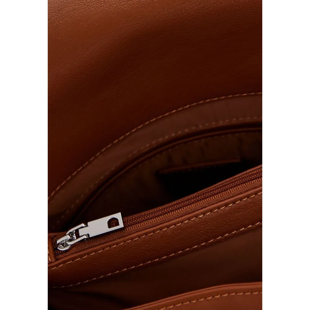Brown Polyethylene Backpack
