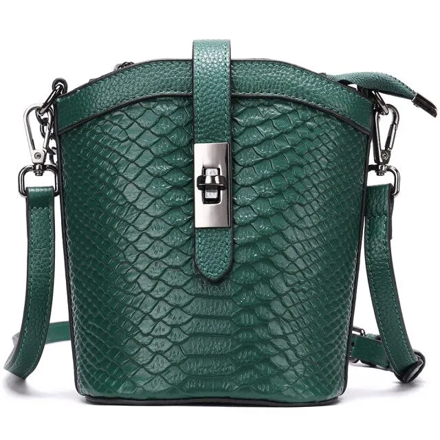 Bucket Style Messenger Crossbody Bags