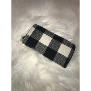 BUFFALO PLAID WALLET BLACK