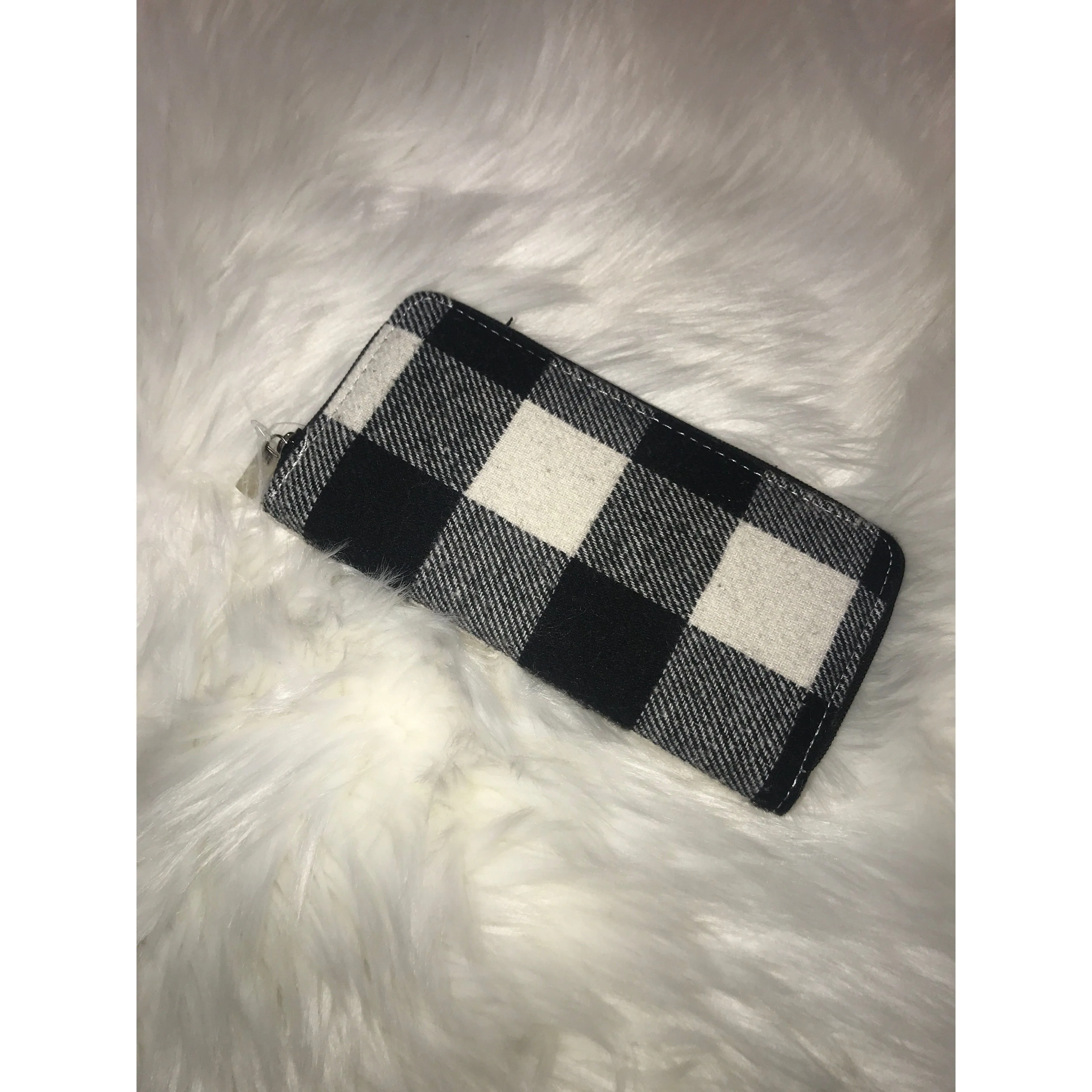 BUFFALO PLAID WALLET BLACK