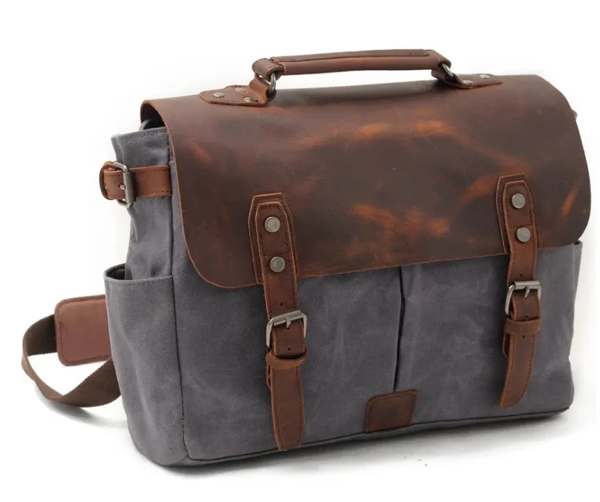 Canvas Crossbody Messenger Bag  | Daintree