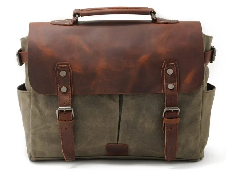 Canvas Crossbody Messenger Bag  | Daintree