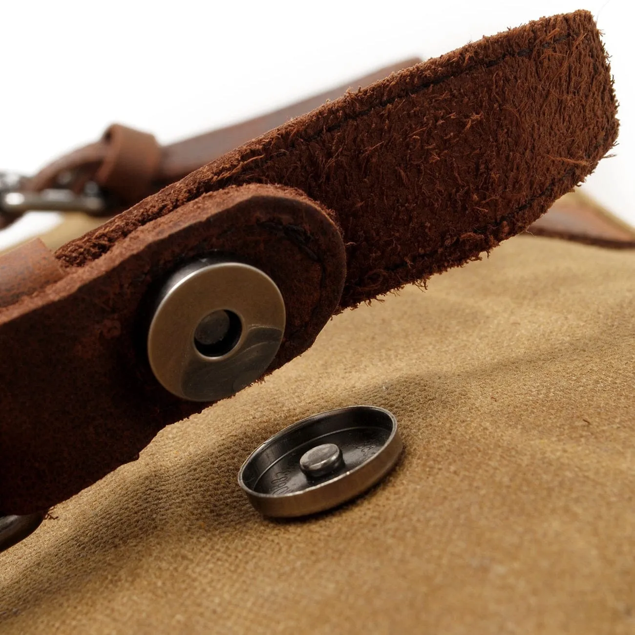 Canvas Crossbody Messenger Bag Handcrafted